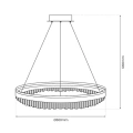 Lampa wisząca - PRECIOSA - złoty - 52W LED - ML0999 - wymiary
