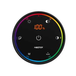 Panel LED naścienny obrotowy - RGB /RGB+W /RGB+CCT - 1 strefa - 2x1,5V AAA - K6