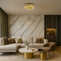 Lampa sufitowa - PRECIOSA - złoty - 36W LED - ML1893 - realizacja