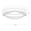 Lampa sufitowa - PRECIOSA - złoty - 36W LED - ML1893 - wymiary