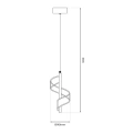 Lampa wisząca - LARGO - złoty - 10W LED - ML1041 - wymiary