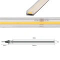 Taśma LED COB 24V 10W 100lm/W ciepła 3000K CRI90+ - hermetyczna IP67 - sekcja cięcia