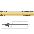 Taśma LED COB Constant Current 24V 7W 84lm/W ciepła 3000K - sekcja cięcia