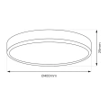 Plafon LED 3CCT - MAQ 32W IP40 Czarny - ML0440 - wymiary