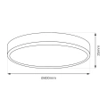 Plafon LED 3CCT - MAQ 32W IP40 Biały - ML1662 - wymiary