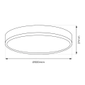 Plafon LED 3CCT - MAQ 40W IP40 Biały - ML1663 - wymiary