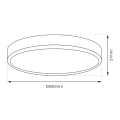 Plafon LED 3CCT - MAQ 50W IP40 Biały - ML1664 - wymiary
