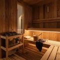Taśma LED COB Sauna 24V 5W 96lm/W ciepła 3000K CRI90+ - hermetyczna IP67 - przykład zastosowania
