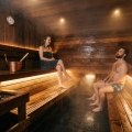 Taśma LED COB Sauna 24V 5W 96lm/W ciepła 3000K CRI90+ - hermetyczna IP67 - przykład zastosowania