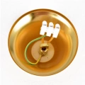 Lampa wisząca - CRISTAL - czarny/złoty - 7xE14 - ML2582