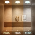 Plafon LED 3CCT - HUGO 16W/24W/32W IP54 Biały - ML2565 - barwy światła