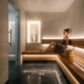 Taśma LED COB Sauna 24V 5W 105lm/W neutralna 4000K CRI90+ - hermetyczna IP67 - przykład zastosowania
