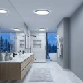 Plafon LED 3CCT - HUGO 16W/24W/32W IP54 Czarny - ML2566 -realizacja