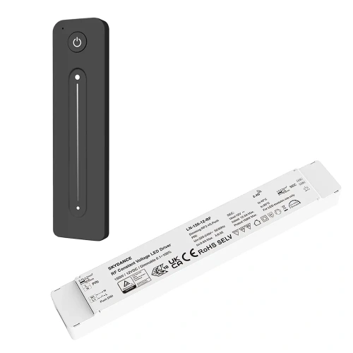 Ściemniacz LED z zasilaczem 12V 150W Skydance - Mono - 1 strefa - Pilot + zasilacz - zestaw