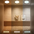 Plafon LED 3CCT - HUGO 21W/32W/42W IP54 Biały - ML2567 - barwy światła