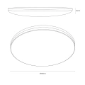 Plafon LED 3CCT - HUGO 21W/32W/42W IP54 Biały - ML2567 - wymiary