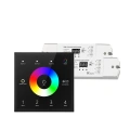 Sterownik LED Skydance - RGB/RGB+W - 4 strefowy - Panel naścienny 230V + odbiorniki - czarny zestaw z dwoma odbiornikami