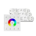Sterownik LED Skydance - RGB+CCT - 4 strefowy - Panel naścienny 230V + odbiorniki - biały zestaw z trzema odbiornikami