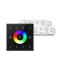 Sterownik LED Skydance - RGB+CCT - 4 strefowy - Panel naścienny 230V + odbiorniki - czarny zestaw z dwoma odbiornikami