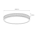 Plafon LED - SHINY AMBER 34W 490mm 4000K - ML7448 - wymiary