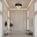 Lampa sufitowa - CRISTAL - czarny/złoty - 5xE14 - ML2562 - realizacja