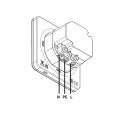 Extender sygnału bezprzewodowego 868MHz - gniazdko elektryczne 230V - WiFi - EX-G1 - czarny - Sinum - Schemat podłączenia