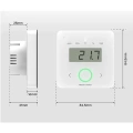 Multisensor z wyświetlaczem - bezprzewodowy 868Mhz - MC-02 - 230V - czarny - Sinum