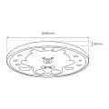 Plafon LED - BEAR PINK 34W 490mm 4000K - ML0247 - wymiary