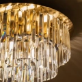 Lampa sufitowa - MILANO - złoty - 6xE14 fi 45cm - ML1023