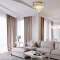 Lampa sufitowa - MILANO - złoty - 6xE14 fi 45cm - ML1023 - realizacja
