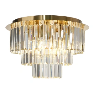 Lampa sufitowa - MILANO - złoty - 6xE14 fi 45cm - ML1023