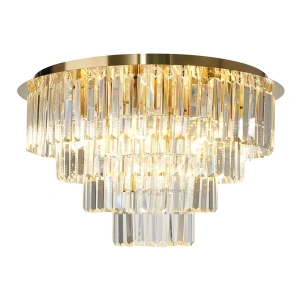 Lampa sufitowa - MILANO - złoty - 9xE14 fi 60cm - ML1024