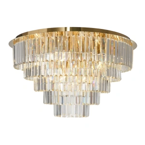 Lampa sufitowa - MILANO - złoty - 12xE14 fi 75cm - ML1025