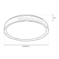 Plafon LED - ORINIKO 36W 480mm 4000K - ML1840 - wymiary