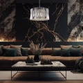 Lampa wisząca - RITZ - chrom - 12xE14 - ML0396 - realizacja
