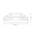 Żarówka LED GX53 8,5W 806lm 3CCT - EKZA2463 - wymiary