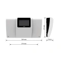 Sterownik instalacji i-2 PLUS Opentherm – obsługa 2 zaworów mieszających - przewodowy RS - i-2 PLUS - TECH Sterowniki - Rysunek techniczny