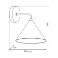 Lampa ścienna - kinkiet LED CAPITAL Miedziany 1xGX53 - MLP2482 - wymiary