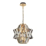Lampa wisząca - CROWN - złoty - 4xE14 - ML0399