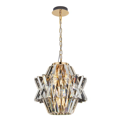 Lampa wisząca - CROWN - złoty - 4xE14 - ML0399