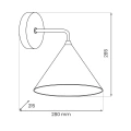 Lampa ścienna - kinkiet LED CAPITAL Granatowy 1xGX53 - MLP2484 - wymiary