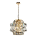 Lampa wisząca - CROWN - złoty - 12xE14 - ML0401