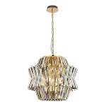 Lampa wisząca - CROWN - złoty - 12xE14 - ML0401