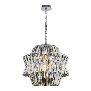 Lampa wisząca - CROWN - chrom - 12xE14 - ML0402