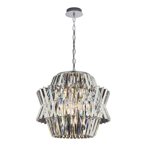 Lampa wisząca - CROWN - chrom - 12xE14 - ML0402