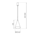 Lampa wisząca CAPITAL Biały 1xGX53 - Ø17cm - MLP0965 - wymiary