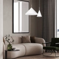 Lampa wisząca CAPITAL Biały 1xGX53 - Ø46cm - MLP0953 -realizacja