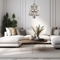 Lampa wisząca - AURELIA - chrom - 8xE14 - ML0404 - realizacja