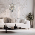 Lampa wisząca - AURELIA - chrom - 8xE14 - ML0404 - realizacja