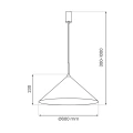 Lampa wisząca CAPITAL Czarny 1xGX53 - MLP0946 - wymiary
